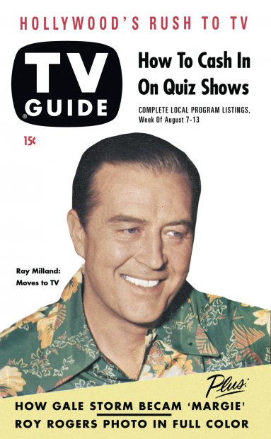 TV Guide cover - Ray Milland - August 7, 1953