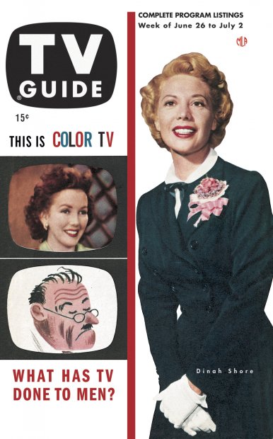 TV Guide cover - Dinah Shore - June 26, 1953