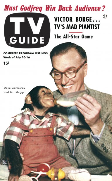 TV Guide cover - Dave Garroway, J. Fredd Muggs - July 10, 1953