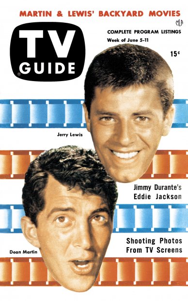 TV Guide cover - Jerry Lewis, Dean Martin - June 5, 1953