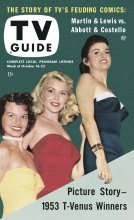 TV Guide cover - Suzanne Ames, Angie Dickinson, Dawn Oney - October 16, 1953