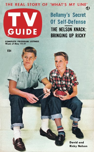 TV Guide cover - David Nelson, Ricky Nelson - May 15, 1953
