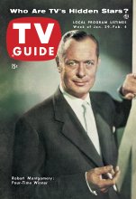 TV Guide cover - Robert Montgomery - January 29, 1954