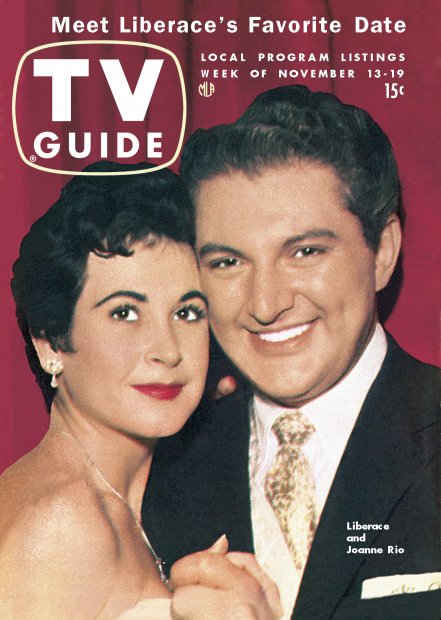 TV Guide cover - Liberace, Joanne Rio - November 13, 1954