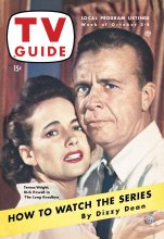TV Guide cover - Dick Powell, Teresa Wright - October 2, 1954