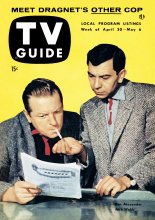 TV Guide cover - Ben Alexander, Jack Webb - April 30, 1954