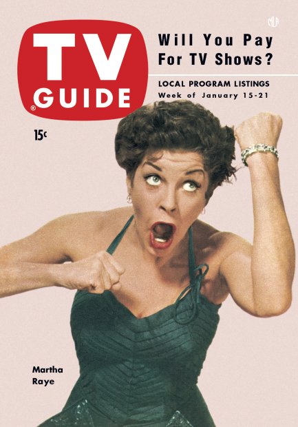 TV Guide cover - Martha Raye - January 15, 1954