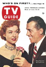 TV Guide cover - Rise Stevens, Ed Sullivan - June 18, 1954