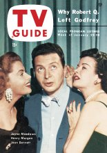 TV Guide cover - Joan Bennett, Jayne Meadows, Henry Morgan - January 22, 1954