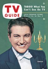 TV Guide cover - Liberace - February 26, 1954