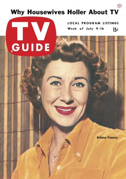 TV Guide cover - Arlene Francis - July 9, 1954