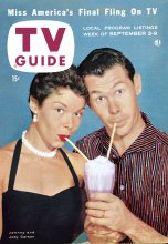 TV Guide cover - Jody Carson, Johnny Carson - September 3, 1955