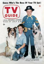 TV Guide cover - Lee Aaker, Lassie, Tommy Rettig, Rin Tin Tin - July 2, 1955