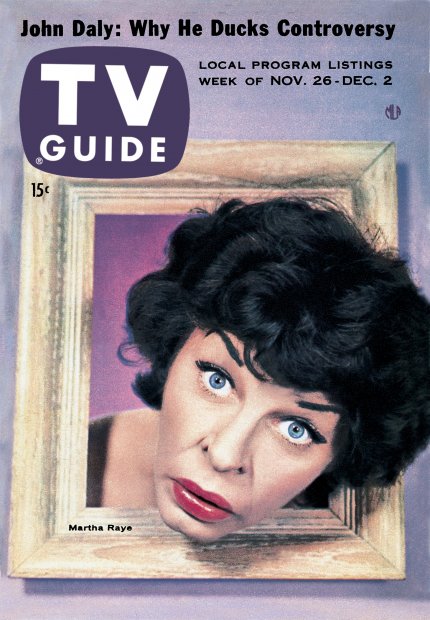 TV Guide cover - Martha Raye - November 26, 1955