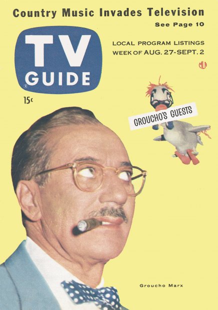 TV Guide cover - Groucho Marx - August 27, 1955