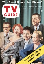 TV Guide cover - Bill Cullen, Faye Emerson, Jayne Meadows, Garry Moore, Henry Morgan - January 15, 1955