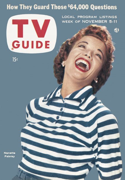 TV Guide cover - Nanette Fabray - November 5, 1955