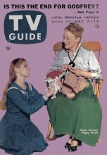 TV Guide cover - Robin Morgan, Peggy Wood - May 7, 1955