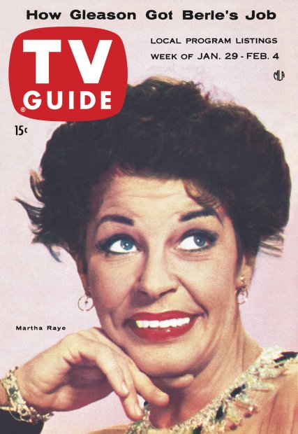 TV Guide cover - Martha Raye - January 29, 1955