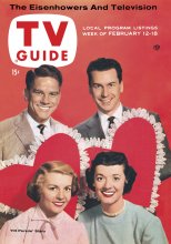 TV Guide cover - Russell Arms, Dorothy Collins, Snooky Lanson, Gisele MacKenzie - February 12, 1955