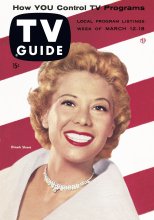 TV Guide cover - Dinah Shore - March 12, 1955