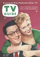 TV Guide cover - Steve Allen, Judy Holliday - February 26, 1955