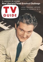 TV Guide cover - Liberace - March 5, 1955