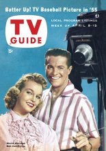 TV Guide cover - Bob Cummings, Gloria Marshall - April 9, 1955