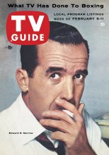 TV Guide cover - Edward R. Murrow - February 5, 1955