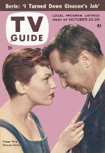 TV Guide cover - George Gobel, Peggie King - October 22, 1955