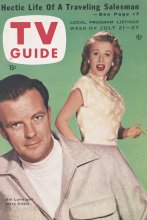 TV Guide cover - Mary Costa, Bill Lundigan - July 21, 1956