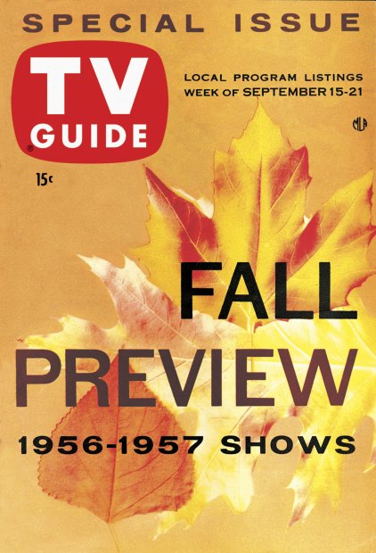 TV Guide cover - Fall Preview - September 15, 1956