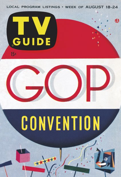TV Guide cover - GOP Convention - August 18, 1956