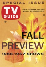 TV Guide cover - Fall Preview - September 15, 1956