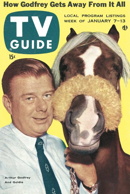 TV Guide cover - Arthur Godfrey, Goldie - January 7, 1956