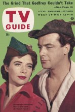 TV Guide cover - Richard Greene, Bernadette O'Farrell - May 12, 1956