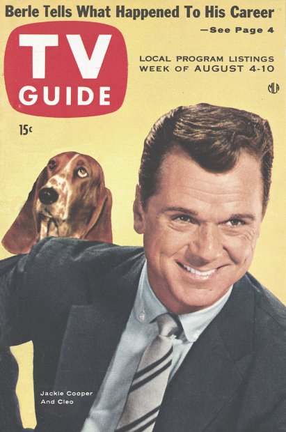 TV Guide cover - Cleo, Jackie Cooper - August 4, 1956