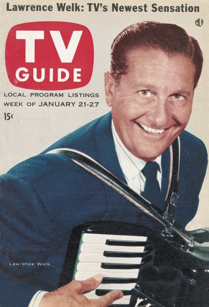 TV Guide cover - Lawrence Welk - January 21, 1956