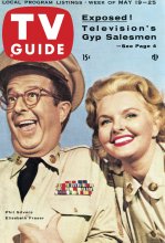 TV Guide cover - Elizabeth Fraser, Phil Silvers - May 19, 1956