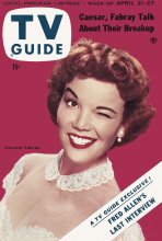 TV Guide cover - Nanette Fabray - April 21, 1956
