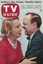 TV Guide cover - John Daly, Arlene Francis - March 31, 1956