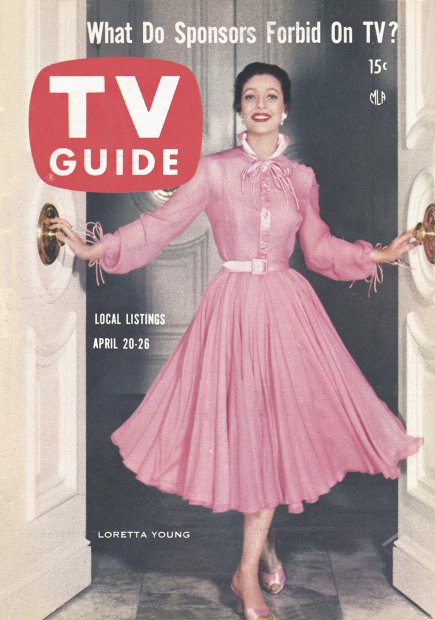 TV Guide cover - Loretta Young - April 20, 1957