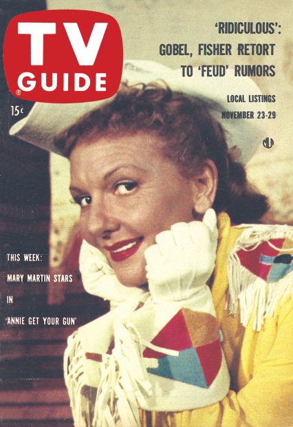TV Guide cover - Mary Martin - November 23, 1957