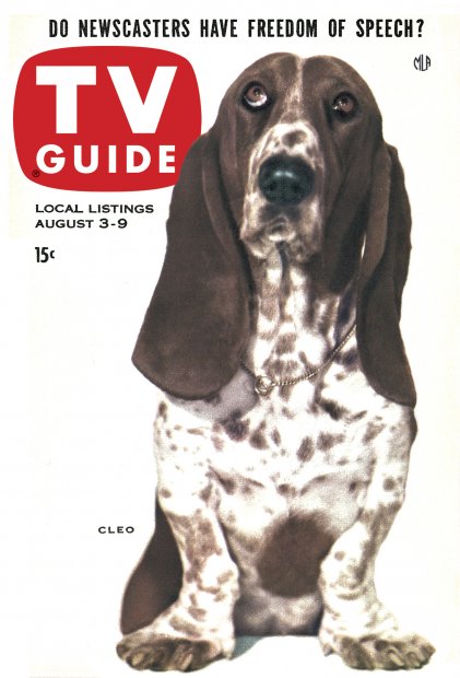 TV Guide cover - Cleo - August 3, 1957