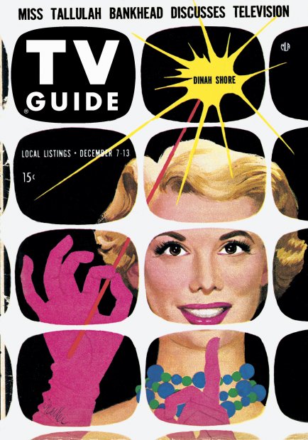 TV Guide cover - Dinah Shore - December 7, 1957