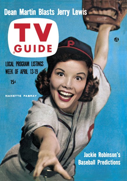 TV Guide cover - Nanette Fabray - April 13, 1957