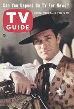 TV Guide cover - Hugh O'Brian - February 9, 1957