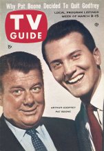 TV Guide cover - Pat Boone, Arthur Godfrey - March 9, 1957