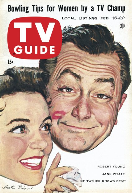 TV Guide cover - Jane Wyatt, Robert Young - February 16, 1957