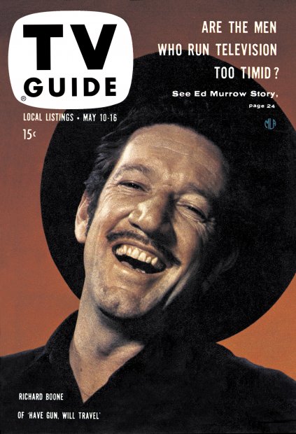 TV Guide cover - Richard Boone - May 10, 1958